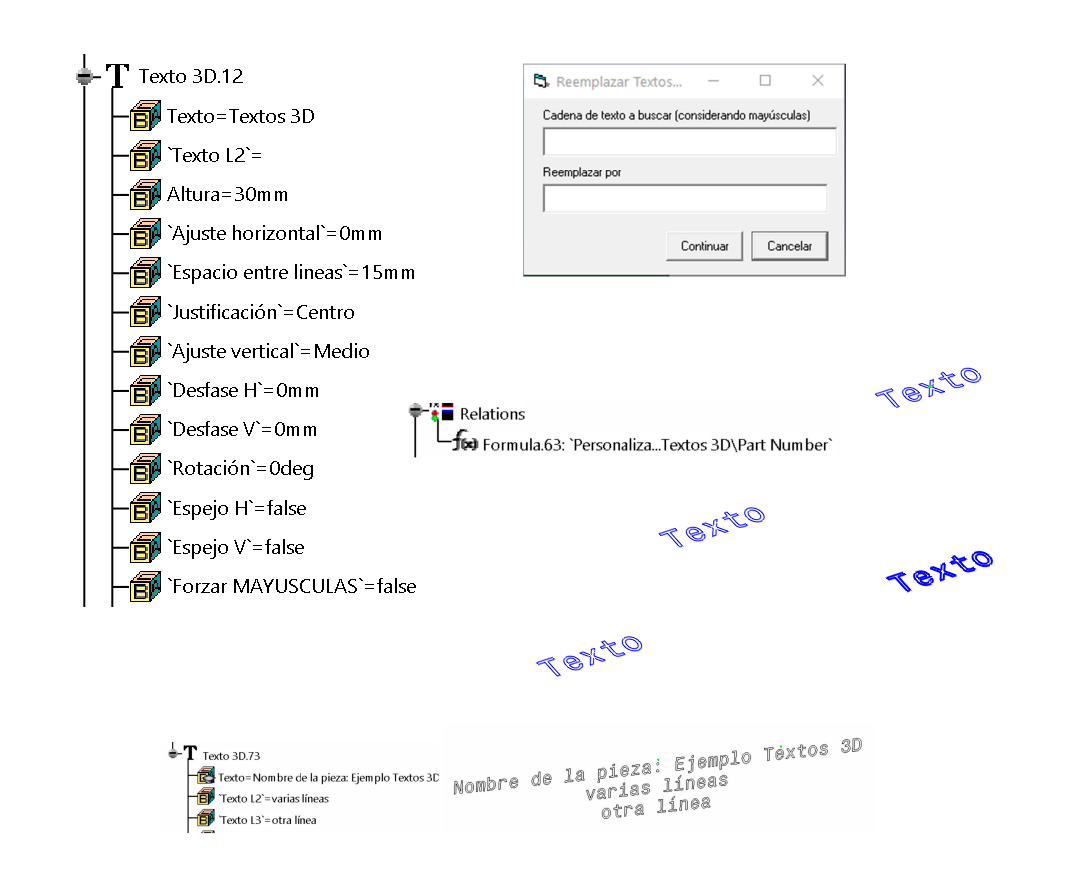 macro catia v5 textos 3d